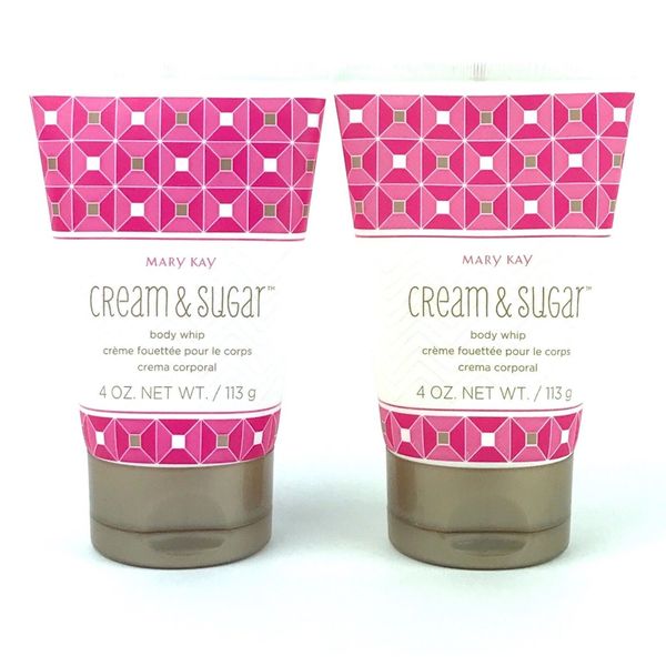 MARY KAY CREAM & SUGAR BODY WHIP~LOTION~LOT OF 2~FULL SIZE~DISCONTINUED!