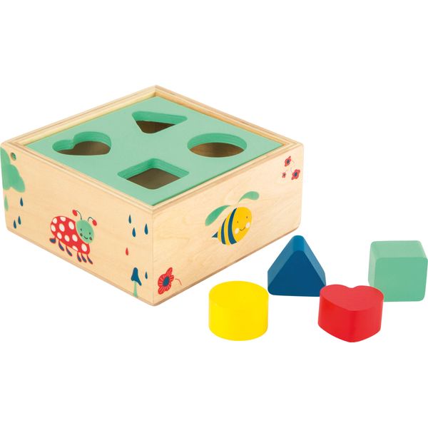 Small Foot 10944 Motor activity toy Shape-Fitting Cube Move it! made of FSC 100% certified wood. Multicolored