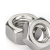 2Pcs M24 Hex Nut Stainless Steel Metric Thread Hex Lock Nut Silver