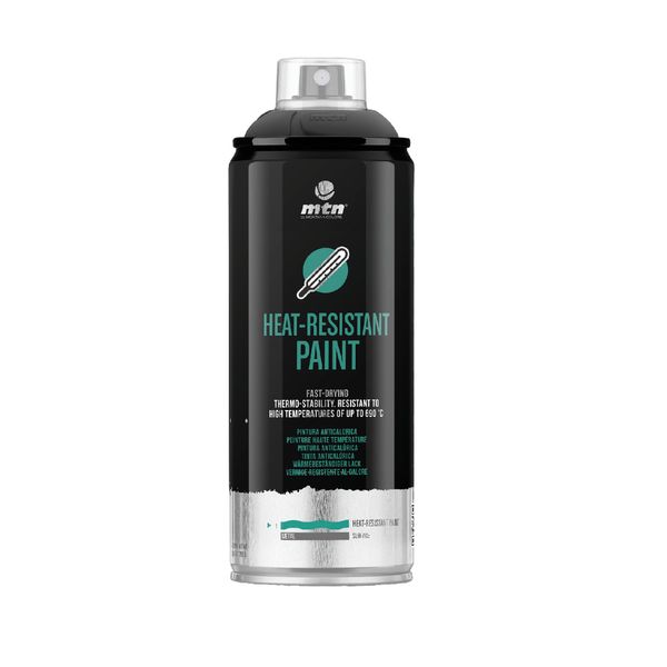 MTN PRO Heat-Resistant Paint Black 400ml