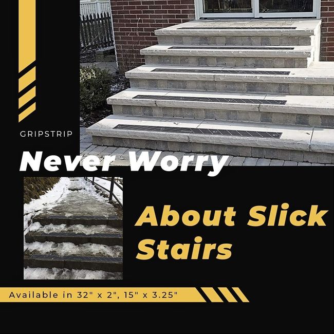 Non-slip stair strips are available in 2 versions, which are they?