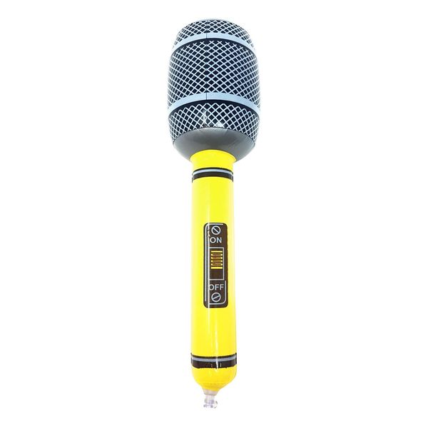 WS Accessories Inflatable Microphone 35cm [Yellow, Pack of 1]