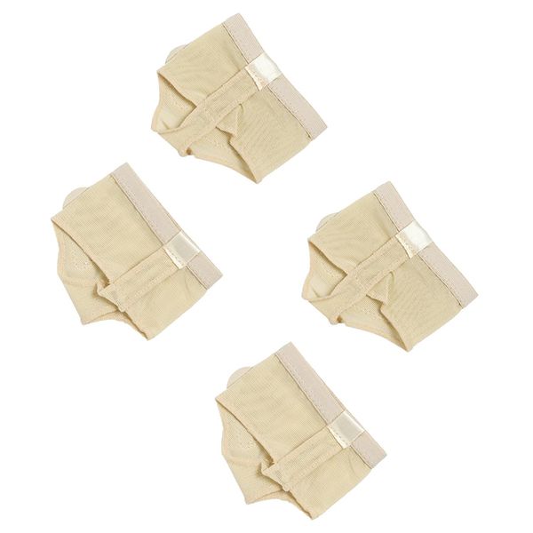 2 Pairs Ballet Foot Toe Pad Support, Thong Toe, Protection Ballet Dance Shoes Socks, Dance Foot Thongs, Dance Paws Pad,Suitable for Ballet Dancers Toe Pads(Skin Color XS+S) Beige