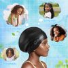 2 Pack Swimming Cap for Kids (Black+Rose red)