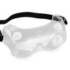 Safety Goggles Vented Protective EyeWear Clear Lens/Durable/Adjustable 6" 2-PACK