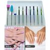 Nail Art Grinding Drill Bits Electric Manicure Machine Diamond Bullet Bit 10PCS