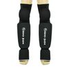 Krav Maga Deluxe Black Elasticated Full Contact Knee, Shin & Instep Pads - PAIR (Medium)