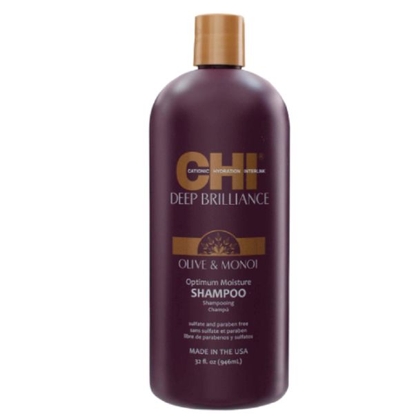CHI Deep Brilliance Olive & Monoi Optimum Moisture Shampoo 32 Ounce