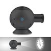 PolyGens Unique LED Analog Projection Clock with Night Light 360° Rotating,Brightness/Size Adjustable,Desktop/Ceiling Mount Projector Clock for Home Deco (Black)