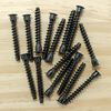 50 PCS Internal Hex Self Tapping Countersunk Connecting Screws for Furniture (Black)