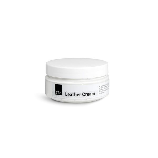 Lutz Leather Cream | Rejuvenating Leather Cream | Restore Leather Shoes, Bags, Jackets and More with Leather Cream in Many Colours 100ml (3.38 fl. Oz) | Made in Europe (101 - White)