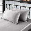 Silk Pillowcase 2 Pack 100% Mulberry Hypoallergenic King Size Grey