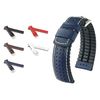 HIRSCH Herren Performance Uhrenarmband Modell Tiger 20 mm Blau