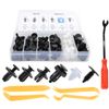 6size 100* Clip Car Push Pin Rivet Bumper Door Panel Retainer Fastener 5Tool Kit