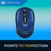 iMouse S50 Wireless Mini Mouse - 24GHz RF Technology, 1200 DPI Optical Sensor, USB Interface, Compact and Portable Design with Auto Sleep Mode (Blue)