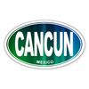 CafePress Cancun Mexico Oval Car Bumper Sticker