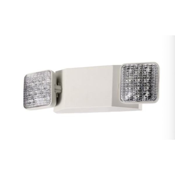 LED Emergency Exit Light Battery Backup & Adjustable Two Heads, UL 924-Listed