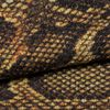 styleBREAKER Ladies Beanie Cap with Snake Python Pattern and Glittering Surface, Slouch longbeanie 04024174, Color:Yellow