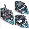 G4Free Sling Bag RFID Blocking Sling Backpack Crossbody Chest Bag Daypack for Hiking Travel(Blue Leaf)