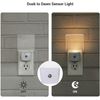 DEWENWILS 4 Pack Plug-in LED Night Light with Light Sensor Nightlight Hallway 