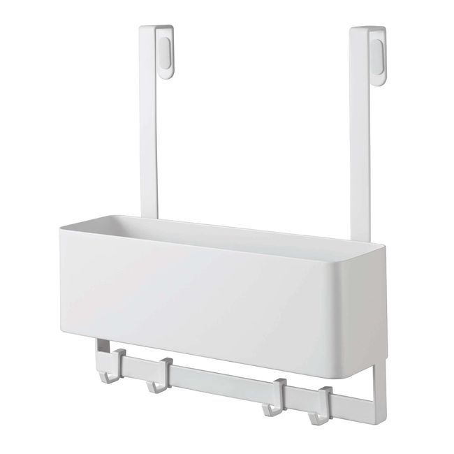 Yamazaki 5536 Hooked Shoe Shoe Storage Rack, White, Approx. W 9.4 x D 3.9 x H 10.2 inches (24 x 10 x 26 cm) (when using the door hook, without the included hook), Smart Umbrella, Shoe Care Goods, Storage, Entrance Storage