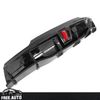Fits 20-24 Tesla Model Y Rear Bumper Lip Diffuser W/ LED Light Glossy Black