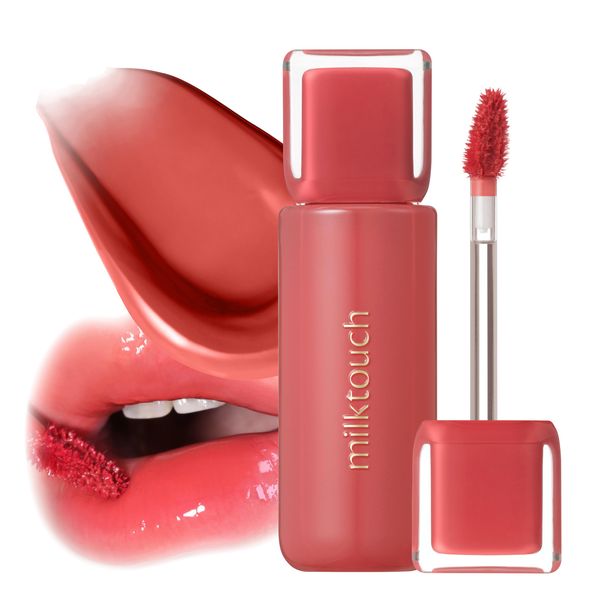 MILKTOUCH Jelly Fit Tinted Glow Tint - Hydrating Lip Balm with Moisturizing Color, Long-Lasting Gloss, Lightweight Formula, Radiant Shine, Perfect for Daily Wear, Cruelty-Free 05 Apple Pom