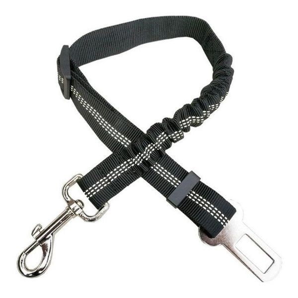 Reflective Safety Dog Car Seat Belt - Black / 70X2.5Cm