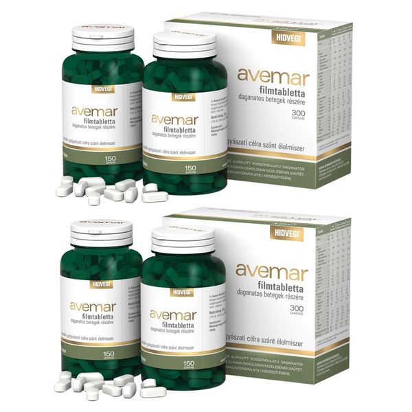 AVEMAR Tablets - 4 Bottles - 600 Tablets - FRESH MODEL - FREE EXPRESS SHIPPING