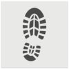 Shoe Print Boot Wall Cookie DIY Craft Reusable Stencil - 4.5 Inch