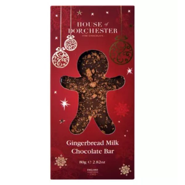 House of Dorchester Milk Chocolate Gingerbread Bar 80g