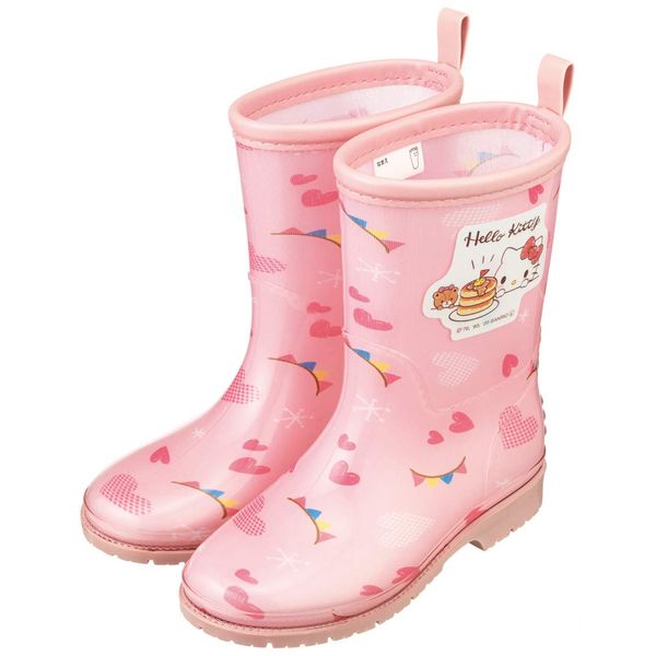 Skater RIBT3 Children's Kitty Sanrio Rain Boots Shoes with Reflective Tape 7.1 inches (18 cm)