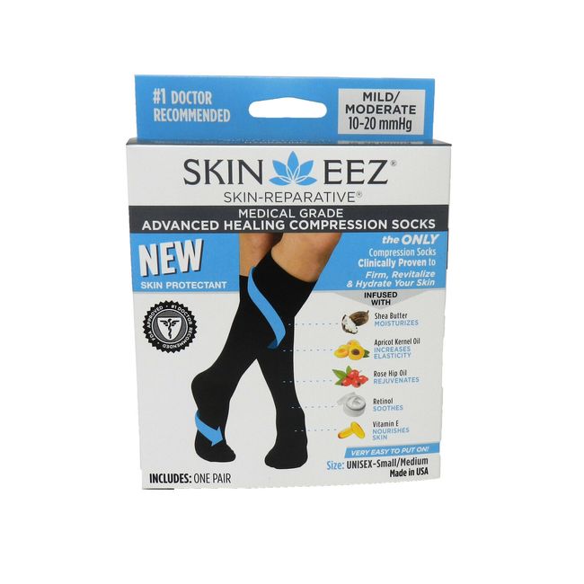 Skin Eez Medical Grade Mild/Moderate Advanced Healing Compression Socks S/M