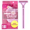 Gillette Venus Daisy Classic Disposable Razors for Women, 18 Count, Hair Removal for Women