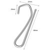 40 PCS Stainless Steel Curtain Hooks,Long Curtain Hooks