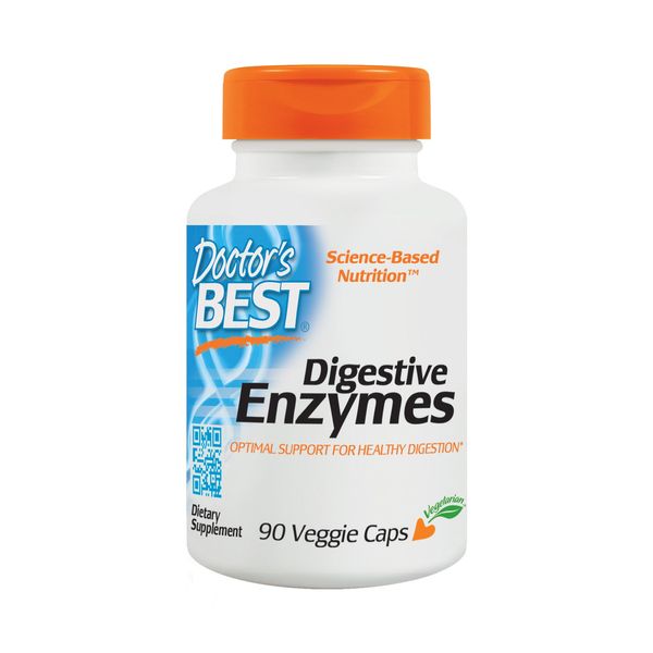 Doctor's Best Best Digestive Enzymes, Vegetable Capsules, 90 Count