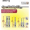Milescraft 5Pc. Metal Stubby Bit Set, Silver, 2320