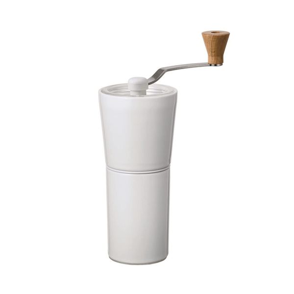 HARIO Ceramic Coffee Grinder Coffee Grinder, 1.1 oz (30 g), White, Arita Ware, Simple, S-CCG-2-W