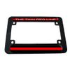 GRAPHICS & MORE Thin Red Line - Firefighter Motorcycle License Plate Tag Frame
