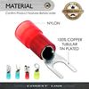 Conext link 510pcs Assorted Insulated Electrical Wire Terminal Crimp Connector Spade Set Kit