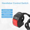 Motorcycle Handlebar Mount Switch, Universal 12V 10A 7/8inch Mount LED Headlight On/Off Switch with Button(Red) motorcycle light switch
