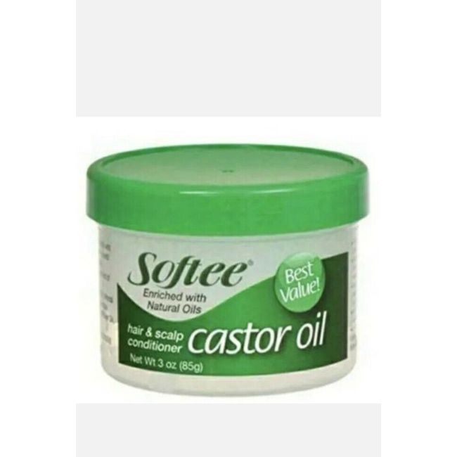 ( LOT 3 ) Softee CASTOR OIL Hair & Scalp Conditioner 3 oz Ea BRAND NEW