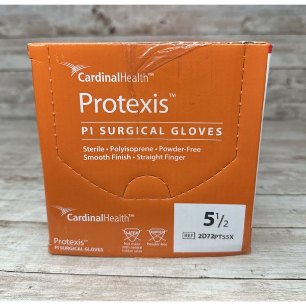 1 Box Cardinal Health Protexis PI Surgical Gloves 50 pair Size: 5.5 *Exp: 06/25*