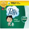plus Lotion with Vicks Facial Tissues, 24 Cubes, 48 Tissues per Box