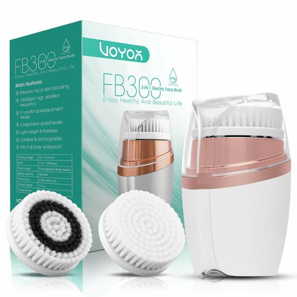 Facial Cleansing Brush Rechargeable Sonic Face Brush Waterproof Face Cleansing B