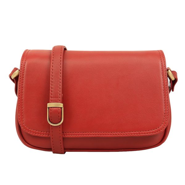 Lloyd Baker Genuine Leather Crossbody Bag, Soft Shoulder Handbag with Adjustable Strap, Compact Size with Multiple Compartments, AMRITSAR (RED - BERRY)