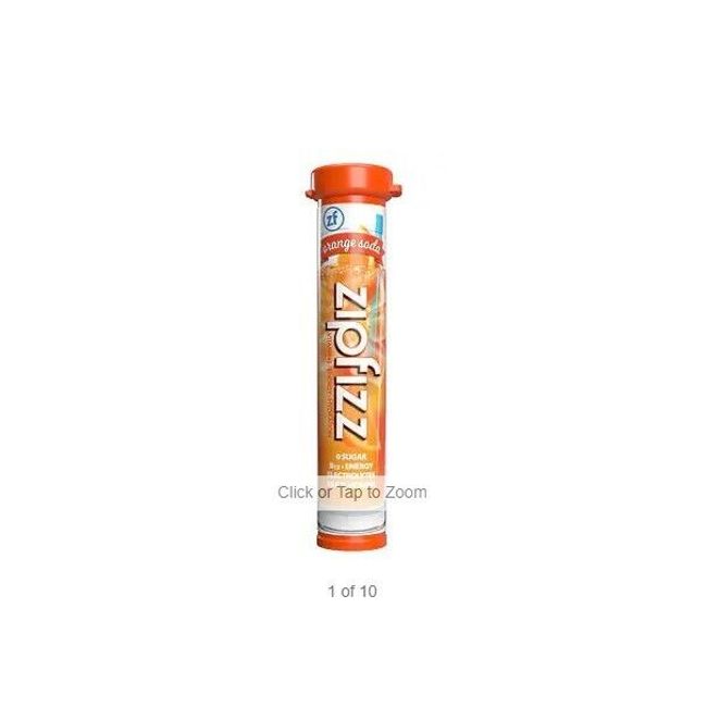 Zipfizz Multi Vitamin Energy Hydration Drink Mix ~ 30 Tubes Orange Soda