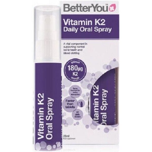 BetterYou Vitamin K2 Daily Oral Spray 25ml - Support Bone Health