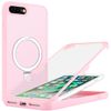 SunYoo for iPhone 8 Plus Case with Screen Protector, Compatible with Magsafe, for iPhone 7 Plus Case Built in Screen Protector,Protective Shockproof Stand Phone Cover-Pink