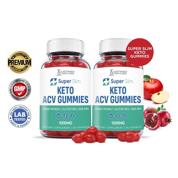 Super Slim ACV Keto Gummies 1000MG Apple Cider Vinegar 120 Gummy